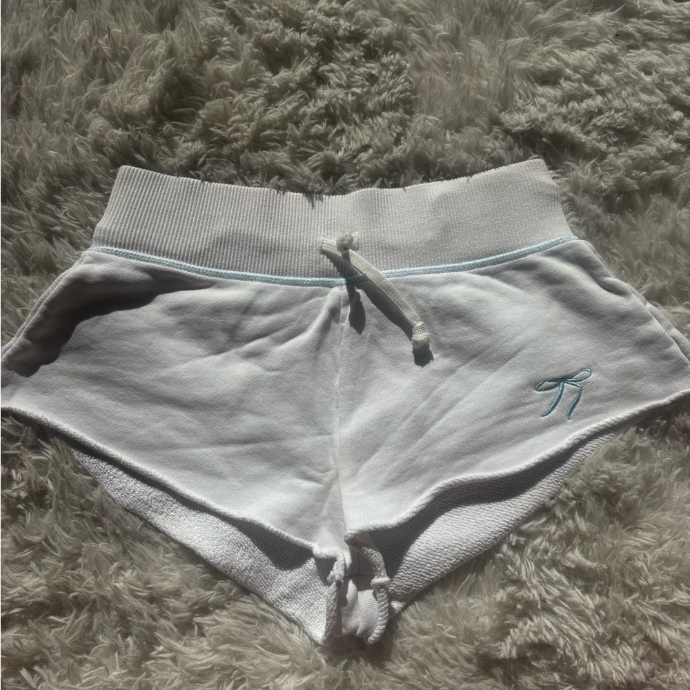 Frankie's Bikinis White Venice Terry Shorts